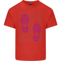 Rise & Run Running Cross Country Marathon Runner Kids T-Shirt Childrens Red