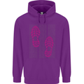 Rise & Run Running Cross Country Marathon Runner Mens 80% Cotton Hoodie Purple