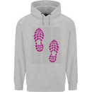 Rise & Run Running Cross Country Marathon Runner Mens 80% Cotton Hoodie Sports Grey