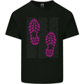 Rise & Run Running Cross Country Marathon Runner Mens Cotton T-Shirt Tee Top Black
