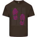 Rise & Run Running Cross Country Marathon Runner Mens Cotton T-Shirt Tee Top Dark Chocolate