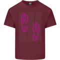 Rise & Run Running Cross Country Marathon Runner Mens Cotton T-Shirt Tee Top Maroon