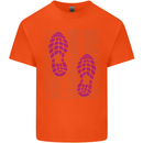 Rise & Run Running Cross Country Marathon Runner Mens Cotton T-Shirt Tee Top Orange