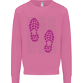 Rise & Run Running Cross Country Marathon Runner Mens Sweatshirt Jumper Azalea