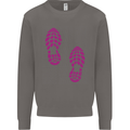Rise & Run Running Cross Country Marathon Runner Mens Sweatshirt Jumper Charcoal