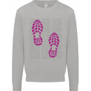 Rise & Run Running Cross Country Marathon Runner Mens Sweatshirt Jumper Sports Grey