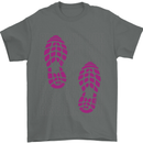 Rise & Run Running Cross Country Marathon Runner Mens T-Shirt 100% Cotton Charcoal
