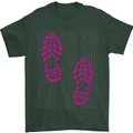 Rise & Run Running Cross Country Marathon Runner Mens T-Shirt 100% Cotton Forest Green