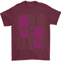 Rise & Run Running Cross Country Marathon Runner Mens T-Shirt 100% Cotton Maroon