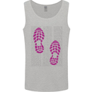 Rise & Run Running Cross Country Marathon Runner Mens Vest Tank Top Sports Grey