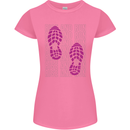 Rise & Run Running Cross Country Marathon Runner Womens Petite Cut T-Shirt Azalea