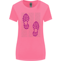 Rise & Run Running Cross Country Marathon Runner Womens Wider Cut T-Shirt Azalea