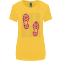 Rise & Run Running Cross Country Marathon Runner Womens Wider Cut T-Shirt Yellow