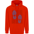 Rise & Run Running Marathon Cross Country Runner Childrens Kids Hoodie Bright Red
