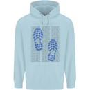 Rise & Run Running Marathon Cross Country Runner Childrens Kids Hoodie Light Blue