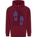 Rise & Run Running Marathon Cross Country Runner Childrens Kids Hoodie Maroon