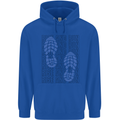 Rise & Run Running Marathon Cross Country Runner Childrens Kids Hoodie Royal Blue