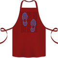 Rise & Run Running Marathon Cross Country Runner Cotton Apron 100% Organic Maroon
