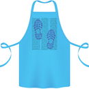 Rise & Run Running Marathon Cross Country Runner Cotton Apron 100% Organic Turquoise