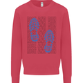 Rise & Run Running Marathon Cross Country Runner Kids Sweatshirt Jumper Heliconia