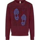 Rise & Run Running Marathon Cross Country Runner Kids Sweatshirt Jumper Maroon