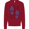 Rise & Run Running Marathon Cross Country Runner Kids Sweatshirt Jumper Red