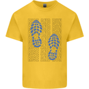Rise & Run Running Marathon Cross Country Runner Kids T-Shirt Childrens Yellow