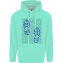 Rise & Run Running Marathon Cross Country Runner Mens 80% Cotton Hoodie Peppermint