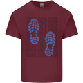 Rise & Run Running Marathon Cross Country Runner Mens Cotton T-Shirt Tee Top Maroon