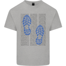 Rise & Run Running Marathon Cross Country Runner Mens Cotton T-Shirt Tee Top Sports Grey