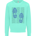 Rise & Run Running Marathon Cross Country Runner Mens Sweatshirt Jumper Peppermint