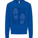 Rise & Run Running Marathon Cross Country Runner Mens Sweatshirt Jumper Royal Blue