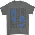 Rise & Run Running Marathon Cross Country Runner Mens T-Shirt 100% Cotton Charcoal