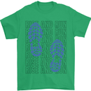 Rise & Run Running Marathon Cross Country Runner Mens T-Shirt 100% Cotton Irish Green