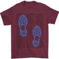 Rise & Run Running Marathon Cross Country Runner Mens T-Shirt 100% Cotton Maroon