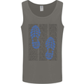 Rise & Run Running Marathon Cross Country Runner Mens Vest Tank Top Charcoal