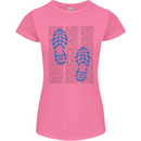 Rise & Run Running Marathon Cross Country Runner Womens Petite Cut T-Shirt Azalea
