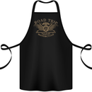 Road Trip Motorcycle Biker Motorbike Cotton Apron 100% Organic Black