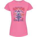 Roadway Bastard Motorcycle Biker Motorbike Womens Petite Cut T-Shirt