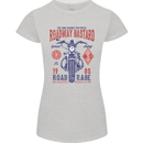 Roadway Bastard Motorcycle Biker Motorbike Womens Petite Cut T-Shirt