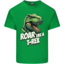 Roar Like a T-Rex Dinosaur Mens Cotton T-Shirt Tee Top Irish Green