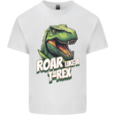 Roar Like a T-Rex Dinosaur Mens Cotton T-Shirt Tee Top White