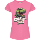 Roar Like a T-Rex Dinosaur Womens Petite Cut T-Shirt Azalea