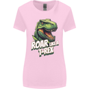Roar Like a T-Rex Dinosaur Womens Wider Cut T-Shirt Light Pink