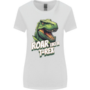 Roar Like a T-Rex Dinosaur Womens Wider Cut T-Shirt White