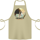 Rock Climbing Gravity Doesnt Exist Climber Cotton Apron 100% Organic Khaki