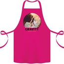 Rock Climbing Gravity Doesnt Exist Climber Cotton Apron 100% Organic Pink