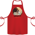 Rock Climbing Gravity Doesnt Exist Climber Cotton Apron 100% Organic Red