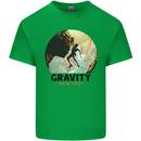 Rock Climbing Gravity Doesnt Exist Climber Kids T-Shirt Childrens Irish Green