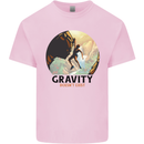 Rock Climbing Gravity Doesnt Exist Climber Kids T-Shirt Childrens Light Pink